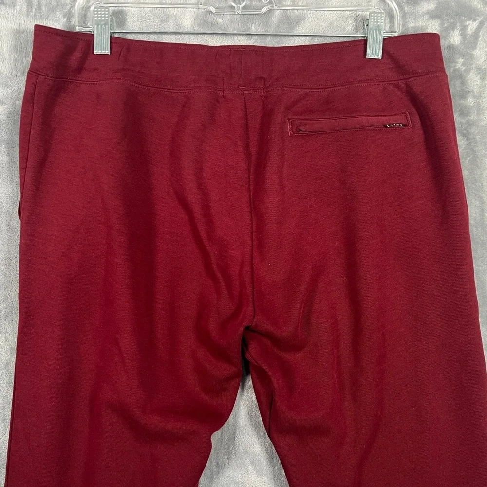 Polo Ralph Lauren Sweatpants Joggers Mens Large Burgundy Red Blue Pony Pants